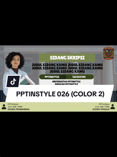 Template PPT Sidang Skripsi: PPTINSTYLE 026 (Color 2)