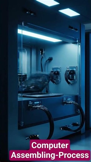 Computer Assembling Process 🖥️ #computer #laptop #factory #assembling #process