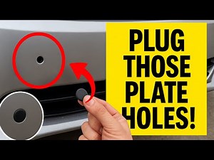 How to Plug License Plate Holes | Easy, Cheap DIY Fix