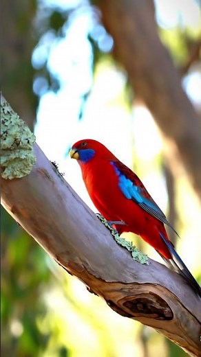 Crimson Rosella Sounds 4K | Real Wild Parrot Calls in Closeup | Instant Calm for Bird Lovers