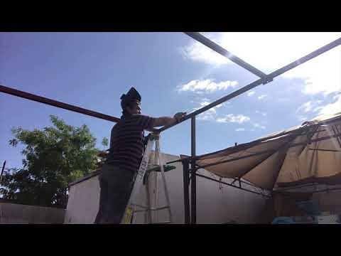 Como hacer un techo de lamina con estructura metálica