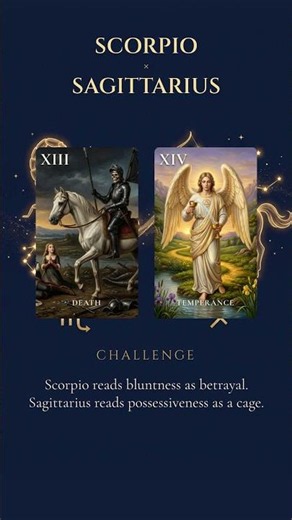 Scorpio and Sagittarius Love Compatibility · Tarot Reading
