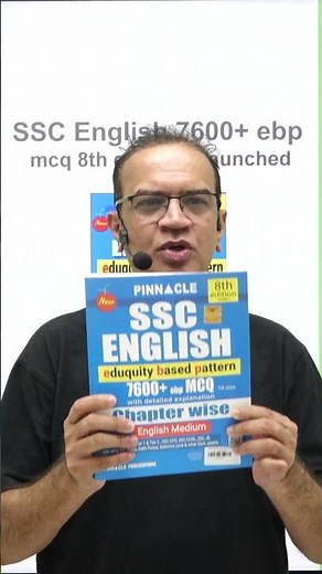 📕Pinnacle SSC English 7600+ ebp mcq chapter wise 8th ed. book launched II English medium I buy now