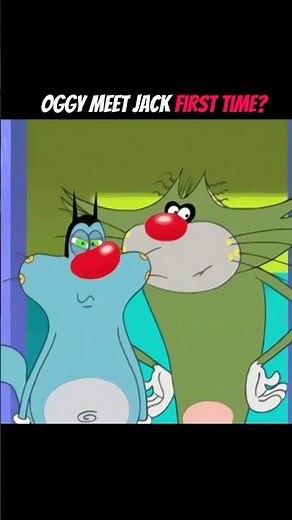 Oggy Meets Jack For The First Time😨 #oggyandthecockroaches #facts #oggy #mystery
