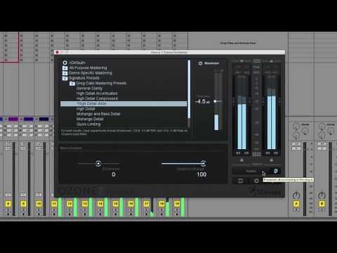 iZotope Ozone 7 Elements Getting Started