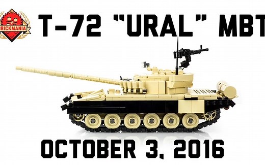 【Brickmania TV】T-72 'URAL' Main Battle Tank - Custom Military Lego