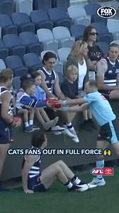 Cats Fans taking in our Match Sim 🙌 🎥 Fox Footy & Kayo | Geelong Cats