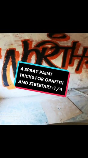 4 spray paint tricks for graffiti and street art 1/4 💥💥💥#fy #fyp #graffiti #graffitibible #learngraffiti #streetart Content made on our private property and has artistic and educational purposes