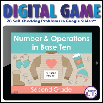 Base Ten Numbers & Operations  Winter Game in Google Slides™