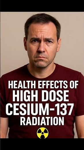 Health Effects of High Dose Cesium 137 Radiation ☢️ #shorts