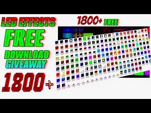 1800+ Pixel LED Effects Pack for LedEdit 2014 free GIVEAWAY 😯
