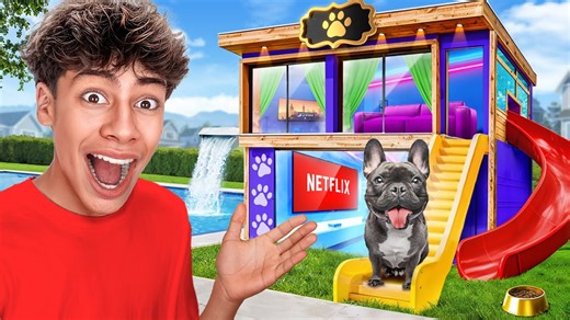 I Built a $100,000 DREAM Dog House | The Royalty Family