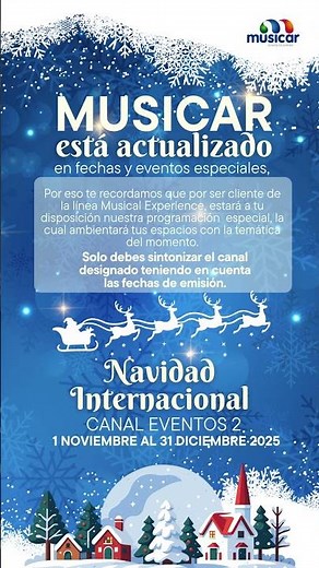 Programación especial Musical Navidad Internacional