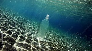 Plastic Pollution pollutants and plastic debris video footage 4k.