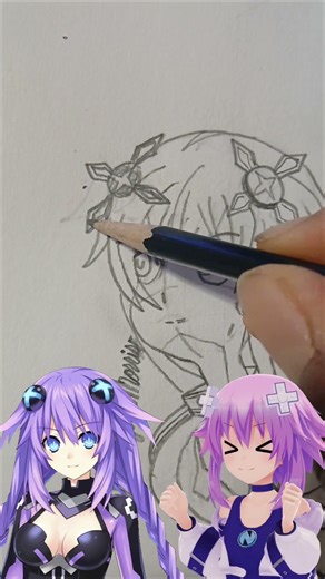 Drawing Purple 💜 - (Hyperdimension Neptunia: Unlimited's Thumbnail Coming Soon!) #Neptunia