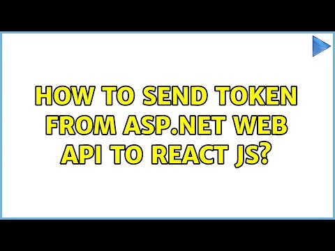 How to send token from ASP.net Web API to react js?