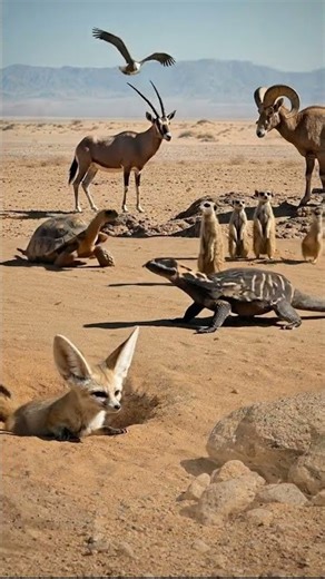 Top Desert Animals in Action #wildlifeentertainment #animaldocumentary