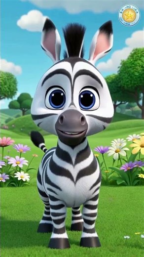 Kenalan dengan zebra yuk. #zebra #kontenanak #bintangceria #animasi #kartun