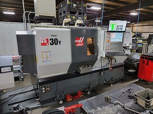 Haas DS-30Y CNC Multi-Axis Turning Center with Sub-Spindle, Haas Magazine Barfeeder & More!