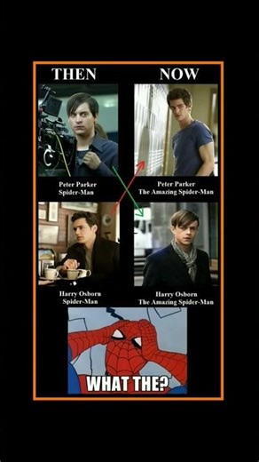 #angst Spider-Man Casting Swap Confusion | Then vs Now Peter & Harry