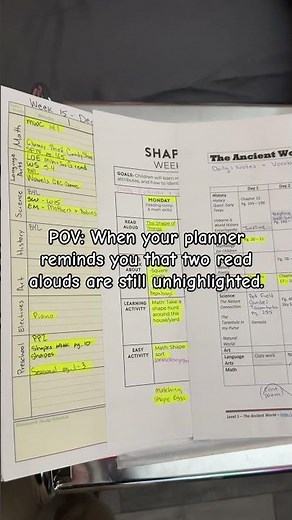 Weekly Homeschool Planner Schedule for Multiple Kids Daily Planner Keeping Track of Activities