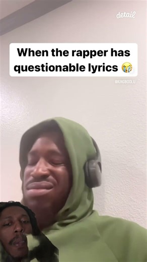 When the rapper has questionable lyrics #fypシ゚viral