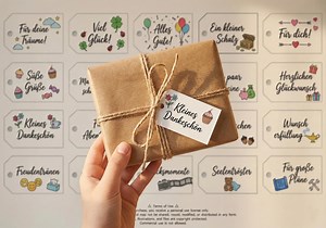 Birthday Gift Tag Template PDF DIY Gift Decoration Idea Printable Tags Birthday Tags Birthday Gifts Craft Template - Etsy