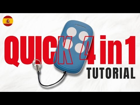 QUICK 4in1 Tutorial Video | Cómo duplicar FAAC, BFT, V2 y CAME con el mando Quick 4in1