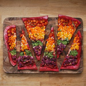114K views · 136 reactions | This rainbow sheet-pan pizza is *almost* too beautiful to eat   Get the recipe: https://tasty.co/recipe/rainbow-sheet-pan-pizza | Tasty UK | Facebook