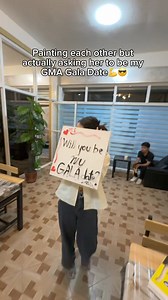 Marco Masa adds a splash of excitement to his painting session with Ashley Sarmiento 🎨 Marco just crafted a beautiful surprise for Ashley — an invitation to be his date to the #GMAGala2024 ✨ We already can’t wait to see them together on the red carpet! #MarcoMasa #AshleySarmiento | Sparkle GMA Artist Center