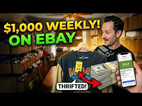 How to Make $1000 a Week Reselling Thrifted Clothes on eBay | Thrift Haul & Reselling Side Hustle