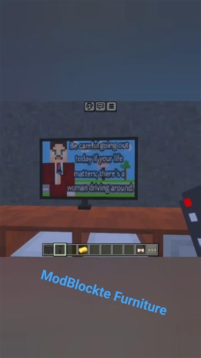 I have a big TV that works and shows the I have a big TV that works and shows the news 😱😍 minecraft