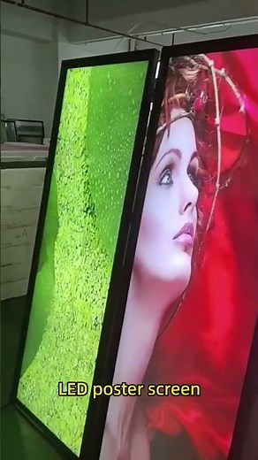 Plug and Play LED Poster Screen | Easy Installation Digital Advertising Display ⚡