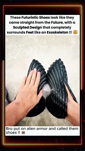 These Futuristic Shoes Look Like Alien Armor! 😳