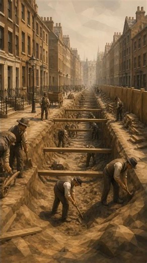 How they built the London Underground without machines #history #engineering #shorts