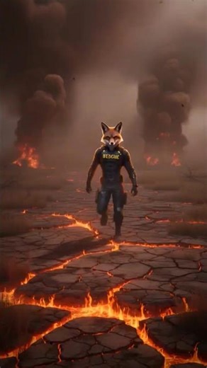 Burrow Inferno! Fox Hero’s Most Dangerous Rescue Yet 🔥🐰 #shorts #viral #trend #spongebob