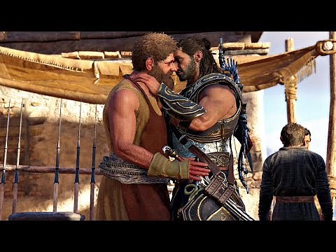 Assassin's Creed Odyssey - Gay Blacksmith Romance Scene (Alexios & Kosta)