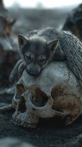 82K views · 31K reactions | Sometimes . Wolf/Raven/Skull Creatures . Video created using: Midjourney, LeonardoAI, Google Nano Banana, Kling AI, Topaz Labs, Adobe Photoshop & After Effects #creature #creatures #raven #wolf #skull #darkart #horrorart #conceptart #mystical #aivideo #conceptrailer | Snilomisheze | Facebook