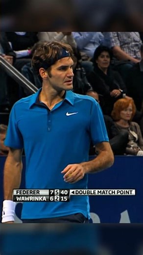 Roger Federer rejected this match point 😳 #tennis #federer