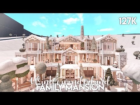 Winter Wonderland Family Mansion | Bloxburg Build