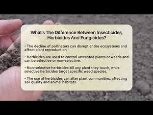 What's The Difference Between Insecticides, Herbicides And Fungicides? - Ecosystem Essentials