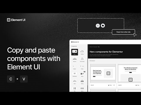 The fastest way to build a professional Elementor website | Element UI demo