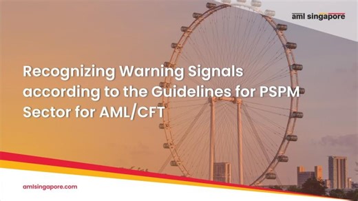 Recognizing Warning Signals according to the Guidelines for PSPM Sector for AML/CFT | AML Singapore | AML Singapore