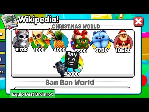 *NEW* Christmas World UPDATE in Brainrot Evolution… (Roblox)