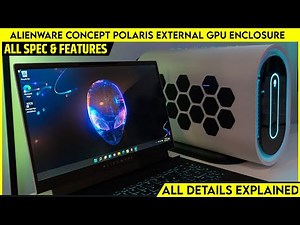 Alienware Concept Polaris External GPU Enclosure With 16" Graphics Cards | Built-In Liquid Cooling