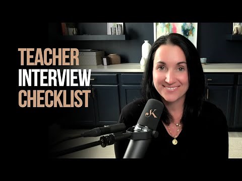 Teacher Interview Checklist | Kathleen Jasper