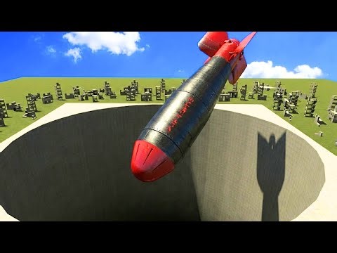 Big HOLE vs Nuclear Bombs! GMod