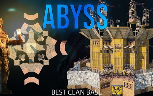 Rust: "深渊"2x2拓展团队在线防守基地 内置4大熔炉 小圈高墙