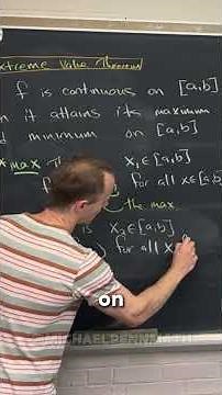 precisely defining extreme values #calculus