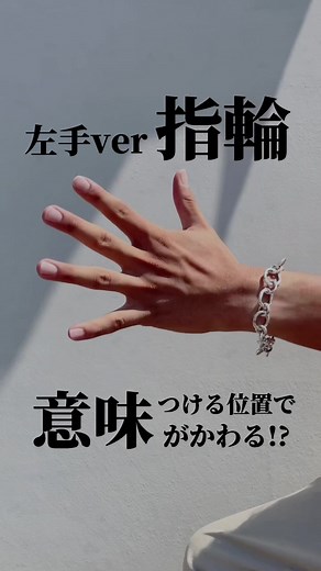 メンズリングのおすすめ位置と意味